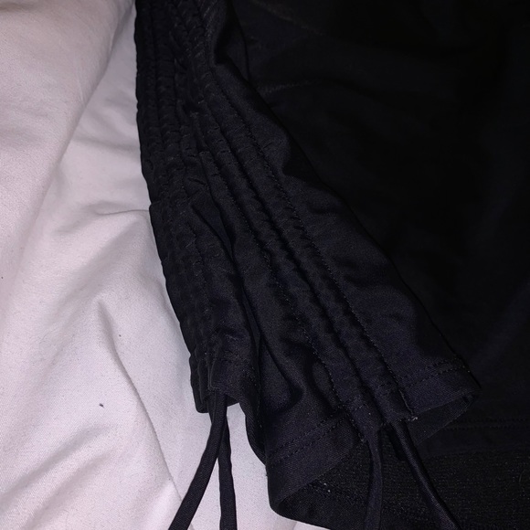 Black Swim Shorts with Adjustable Ruched Sides - Picture 5 of 7